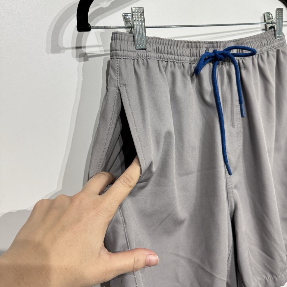 Huk Men's Pursuit Volley Swim Shorts Sz S Gray Lined Fishing UPF Protection - Picture 3 of 10